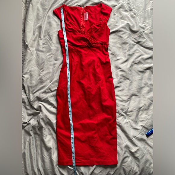 Pinup Couture Evelyn Retro Red Dress Size Small - Picture 7 of 8